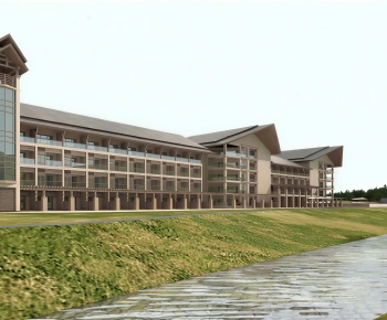 New Chinese Style Appearance Of Commercial Building-ID:506257067