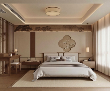 New Chinese Style Bedroom-ID:461504941