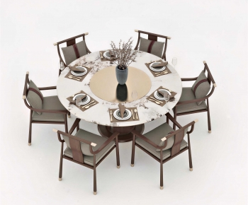 New Chinese Style Dining Table And Chairs-ID:519756087