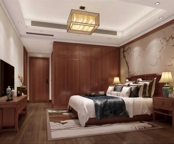 New Chinese Style Bedroom-ID:403780938
