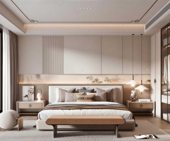 New Chinese Style Bedroom-ID:793003085