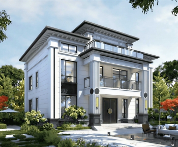 New Chinese Style Detached Villa-ID:206963064