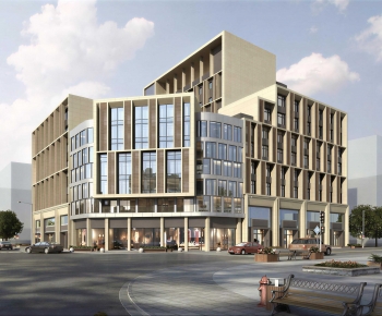 Modern Appearance Of Commercial Building-ID:321907043