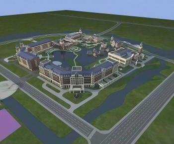 European Style Architectural Bird's-eye View Planning-ID:167280918