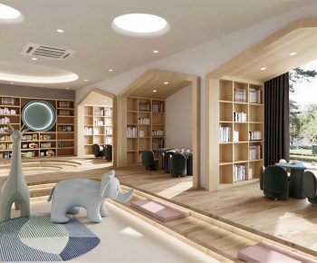 Modern Children's Reading Room-ID:839010958