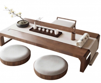New Chinese Style Tea Tables And Chairs-ID:444400397