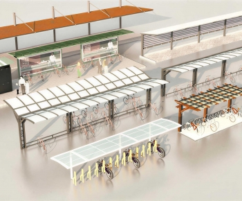Modern Outdoor Parking Lot-ID:275929936