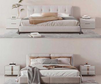 Modern Double Bed-ID:577595952
