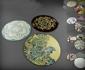 New Chinese Style Circular Carpet-ID:390113121