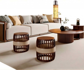 New Chinese Style Sofa Combination-ID:597385886