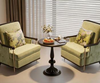 French Style Single Sofa-ID:106990348