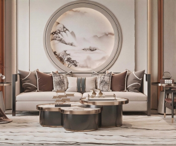 New Chinese Style Sofa Combination-ID:427999545