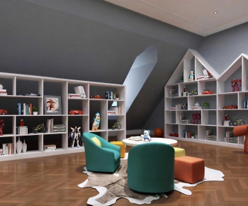 Modern Children's Room Activity Room-ID:256960454