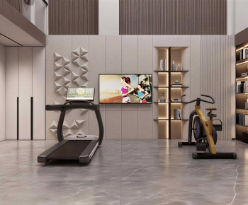Modern Home Fitness Room-ID:674467094