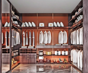 Modern Clothes Storage Area-ID:501396893
