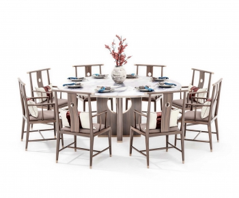 New Chinese Style Dining Table And Chairs-ID:762147902