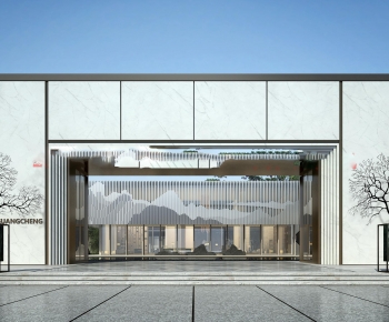 Modern Facade Element-ID:444304946