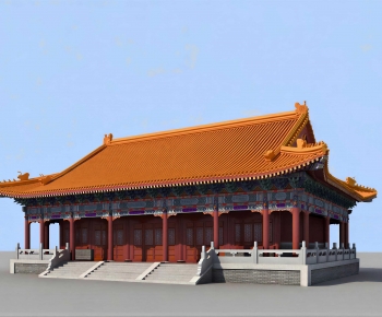 Chinese Style Ancient Architectural Buildings-ID:609427935