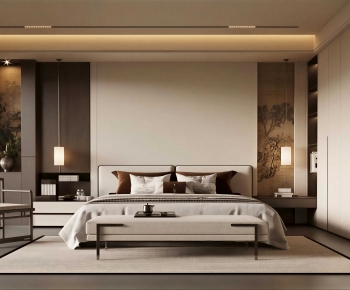 New Chinese Style Bedroom-ID:410567056
