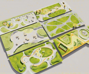 Modern Park Landscape-ID:392239124