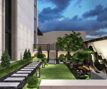 New Chinese Style Courtyard/landscape-ID:649648906