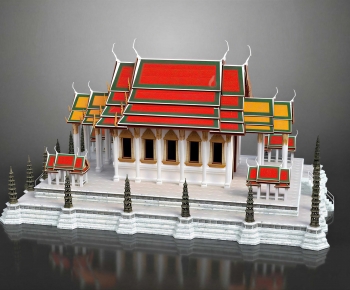 Southeast Asian Style Religious Architecture-ID:151092051
