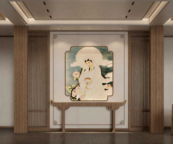 New Chinese Style Hallway-ID:718801024