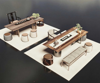 New Chinese Style Tea Tables And Chairs-ID:410840583