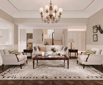 American Style A Living Room-ID:501439092