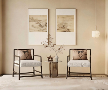 New Chinese Style Lounge Chair-ID:369546893