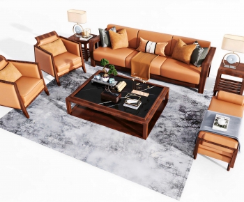 New Chinese Style Sofa Combination-ID:422962908