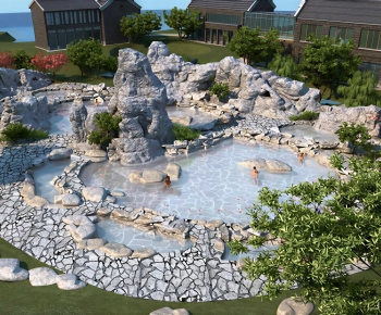 New Chinese Style Rockery Waterscape-ID:485806948