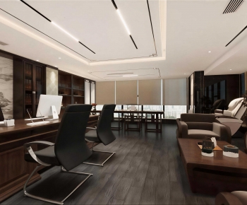 New Chinese Style Manager's Office-ID:557488923