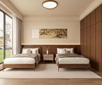 New Chinese Style Bedroom-ID:160322906