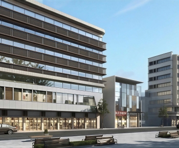 Modern Appearance Of Commercial Building-ID:146802907