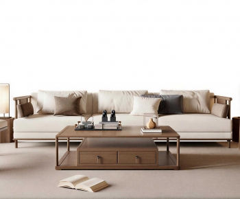New Chinese Style Sofa Combination-ID:628098965