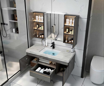Modern Bathroom Cabinet-ID:234437941