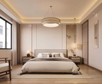 New Chinese Style Bedroom-ID:914407019