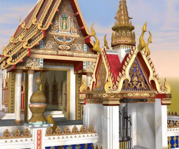 Southeast Asian Style Religious Architecture-ID:807822946