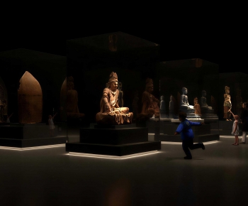 New Chinese Style Exhibition Hall-ID:593240314