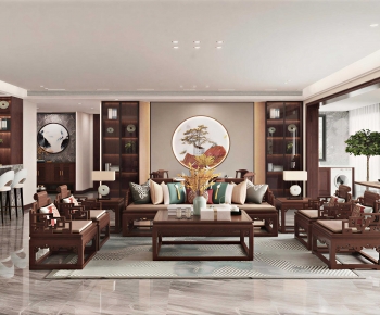 Chinese Style A Living Room-ID:674340967