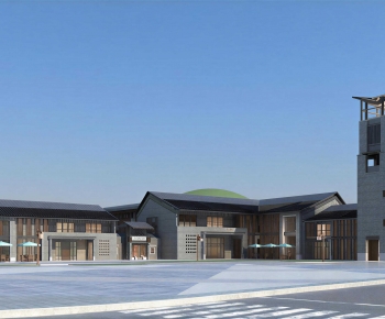 New Chinese Style Appearance Of Commercial Building-ID:795386087