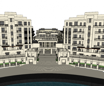 Simple European Style Residential Building-ID:936650997