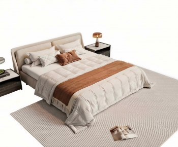 Modern Double Bed-ID:460192926