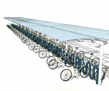 Modern Outdoor Parking Lot-ID:542048935