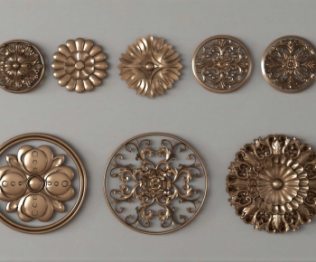 New Classical Style Plaster Carved Top Plate-ID:994982006