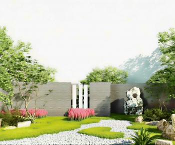 New Chinese Style Courtyard/landscape-ID:375117068