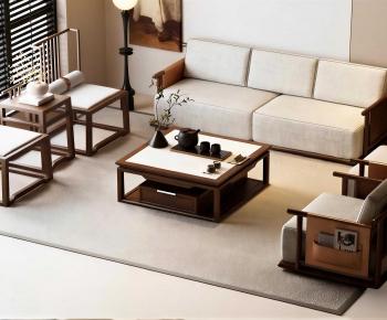 New Chinese Style Sofa Combination-ID:778697011