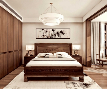New Chinese Style Bedroom-ID:163021098