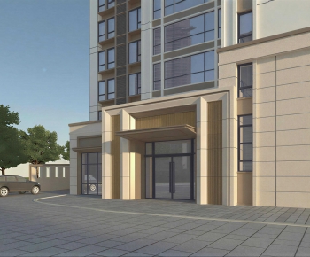 Modern Facade Element-ID:948894029
